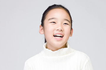 girl is smiling at camera