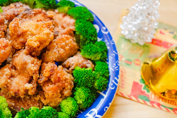 唐揚げ　クリスマスパーティーイメージ