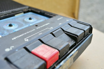 Photo of old cassette player