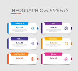 Simple infographic design template. Flat vector illustration for presentation, banner, report.	