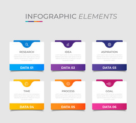 Simple infographic design template. Flat vector illustration for presentation, banner, report.	