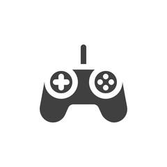 Game controller vector icon. filled flat sign for mobile concept and web design. Gamepad controller glyph icon. Symbol, logo illustration. Vector graphics