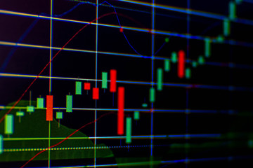 financial business graph chart analysis stock market graph background