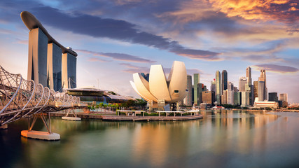 Singapore skyline - downtown city