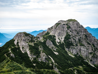 Fototapeta na wymiar landscape of Carnic Alps, Mount Zoncolan, Udine, Friuli Venezia Giulia, Italy