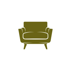 Furniture Logo Design Vector Template. Symbol and icon of chairs, sofas, tables, and home furnishings.