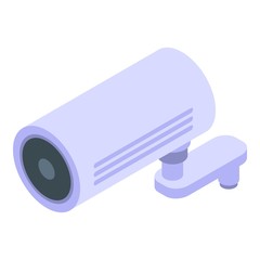 Security service camera icon. Isometric of security service camera vector icon for web design isolated on white background