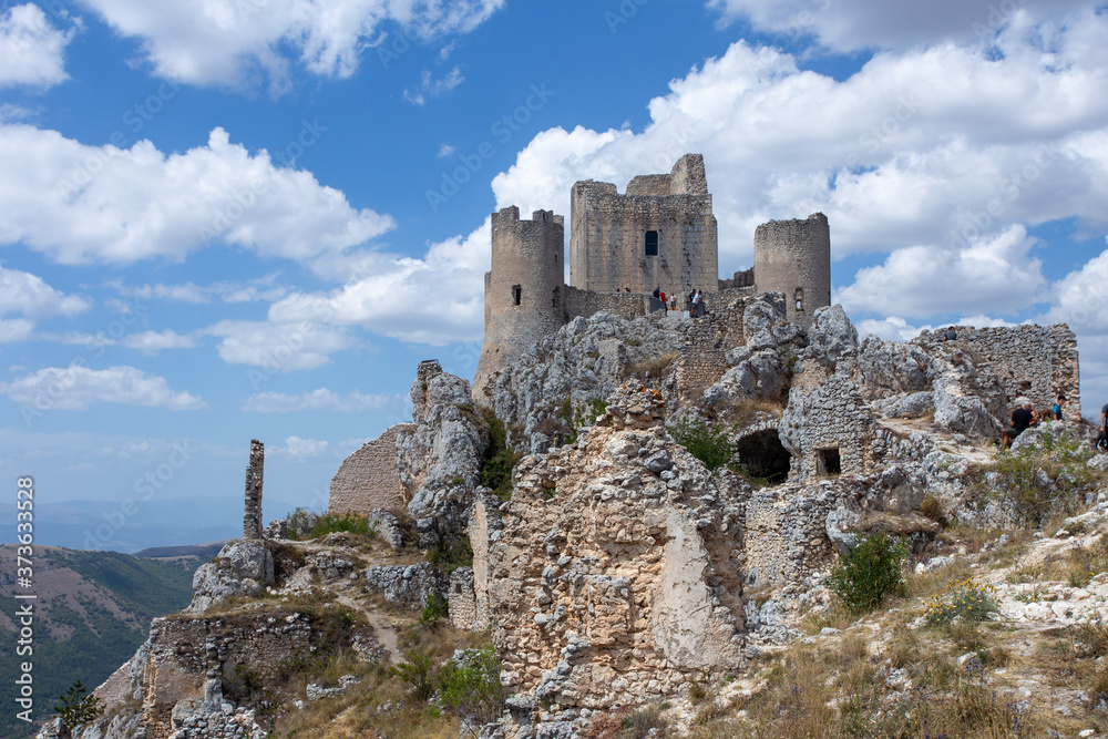 Wall mural rocca calascio national park of the gran sasso abruzzo