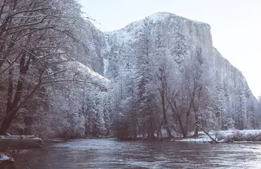 Foto op Canvas Winter in Yosemite © Galyna Andrushko