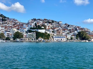 Fototapeta premium Skopelos old town, Sporade, Greece
