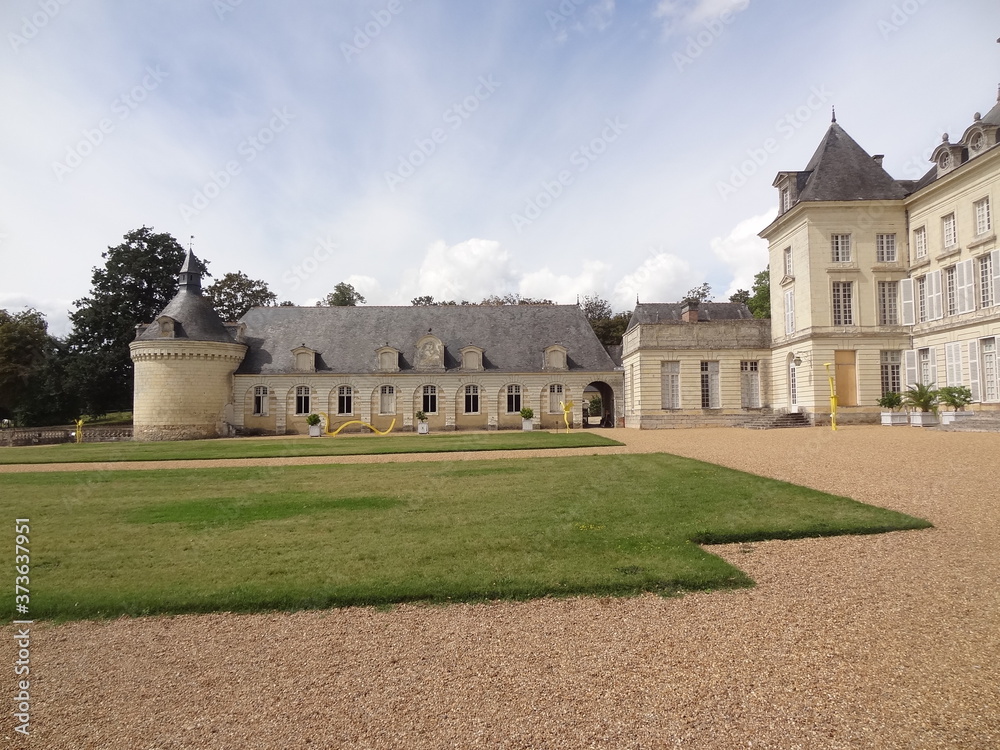 Sticker château de montgeoffroy, mazé-millon, maine et loire, anjou, château de la loire, centre, val de de 