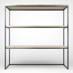Obraz premium 3d illustration of a modern loft-style rack