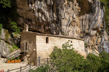 genga town with hermitages and caves of frasassi
