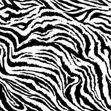 A repeat pattern of a Tiger or Zebra animal print. Vector repeat tile. 