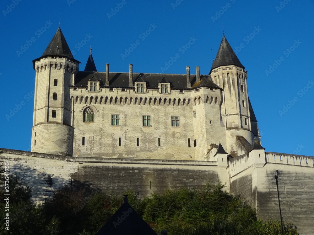 Sticker château de saumur, maine et loire, anjour, centre val de loire, château de la loire, la loire à vélo