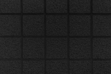 Black rubber tile for flooring texture and seamless background , Rubber tile floor pattern and background - obrazy, fototapety, plakaty