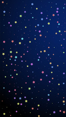 Festive rare confetti. Celebration stars. Colorful