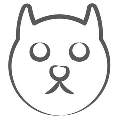 
Line icon of teddy bear vector design 
