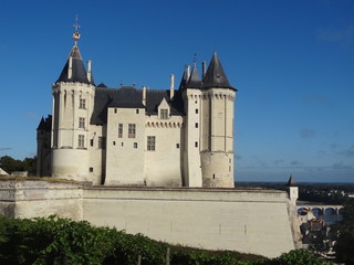 Fototapeta na wymiar Château de Saumur, Maine et Loire, Anjour, Centre Val de Loire, Château de La Loire, La Loire à vélo, France