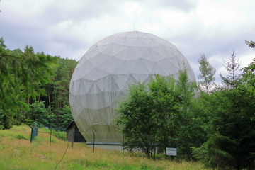 former nato f20 satellite ground station satcom in pleisweiler-oberhofen near bad bergzabern in the...