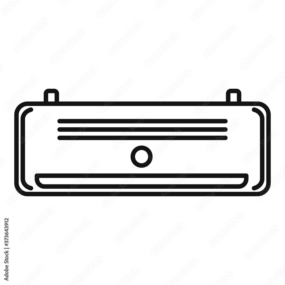 Canvas Prints black air conditioner icon. outline black air conditioner vector icon for web design isolated on whi