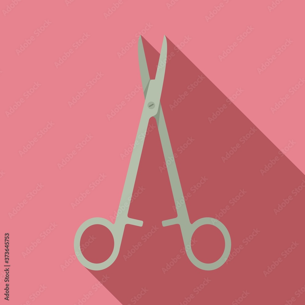 Wall mural dentist forceps icon. flat illustration of dentist forceps vector icon for web design