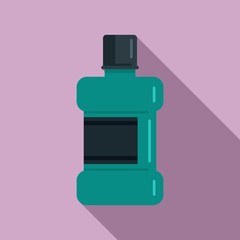 Mouthwash icon. Flat illustration of mouthwash vector icon for web design