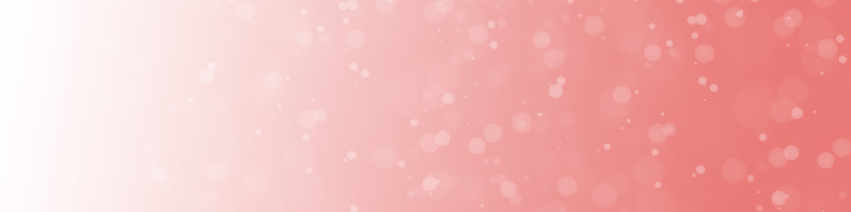 Hintergrund mit Farbverlauf in weiss und rosa und umherfliegenden Partikeln mit Lichtreflexen