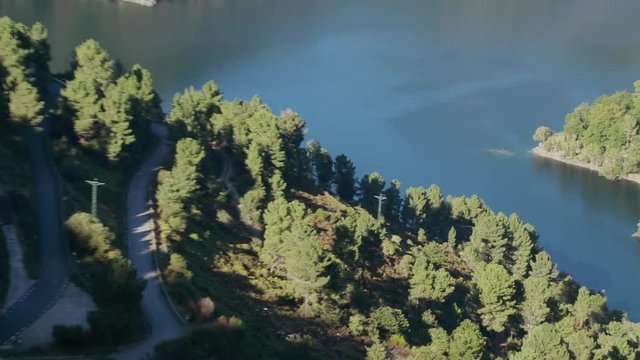san esteban reservoir in the sil canyon, ribeira racra, a world heritage site
