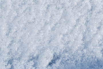 Snow. Fresh snowfall on winter day background