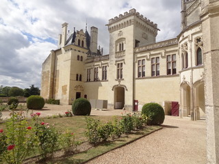 Fototapeta na wymiar Château de Brézé, Maine et Loire, Anjou, Pays de La Loire, Château de la Loire, France
