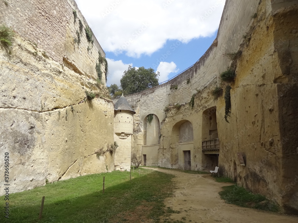 Sticker château de brézé, maine et loire, anjou, pays de la loire, château de la loire, france