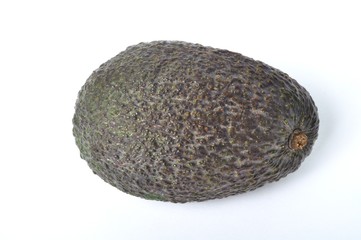 Avocado on white background