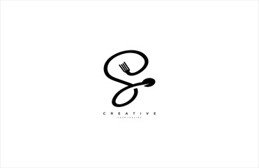 Food Logo Letter S Symbol