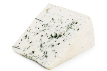 blue cheese isolated on a white background