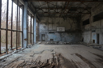 Fototapeta na wymiar Pripyat - Sports Center