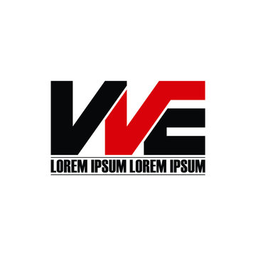 VVE letter monogram logo design vector