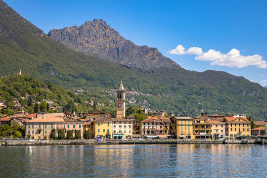 Lake View of Porlezza city