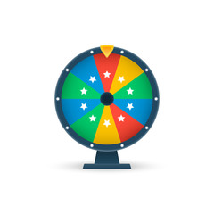 Wheel of fortune. Circle spin vector background. Isolated vector illustration. Modern vector illustration. Vector leisure background template.