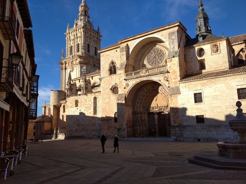 catedral, edificio, ciudad, torre, plaza, monumento, antiguo, burgo de osma