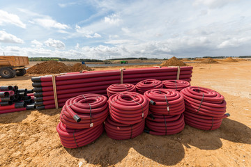 Stock de tubes et tuyaux en PVC