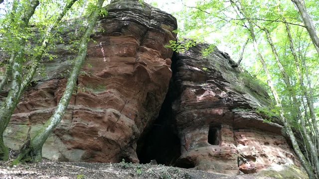 Klausenhoehle Cave at Kordel village at Eifel region Germany.