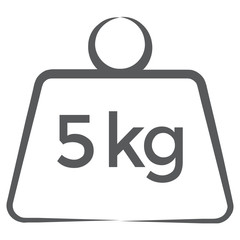 
Line vector design of kettlebell icon.
