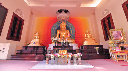 27 April 2018, Jakarta, Indonesia: Dhammacaka Vihara at Jakarta, Indonesia.