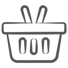 
Trendy design of shopping basket icon

