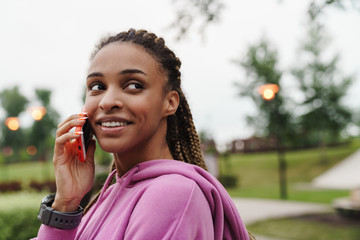 Close-up portrait of young beautiful sport woman