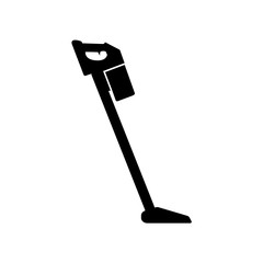 Vacuum cleaner icon, logo isolated on white background