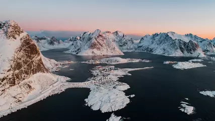 Foto op Aluminium Lofoten Islands landscape in Norway over polar circle.  © Tracy Ben