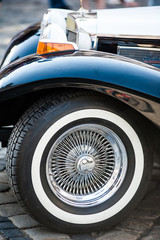 Old retro car body exterior