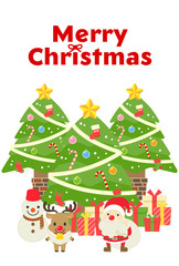 クリスマスカード素材